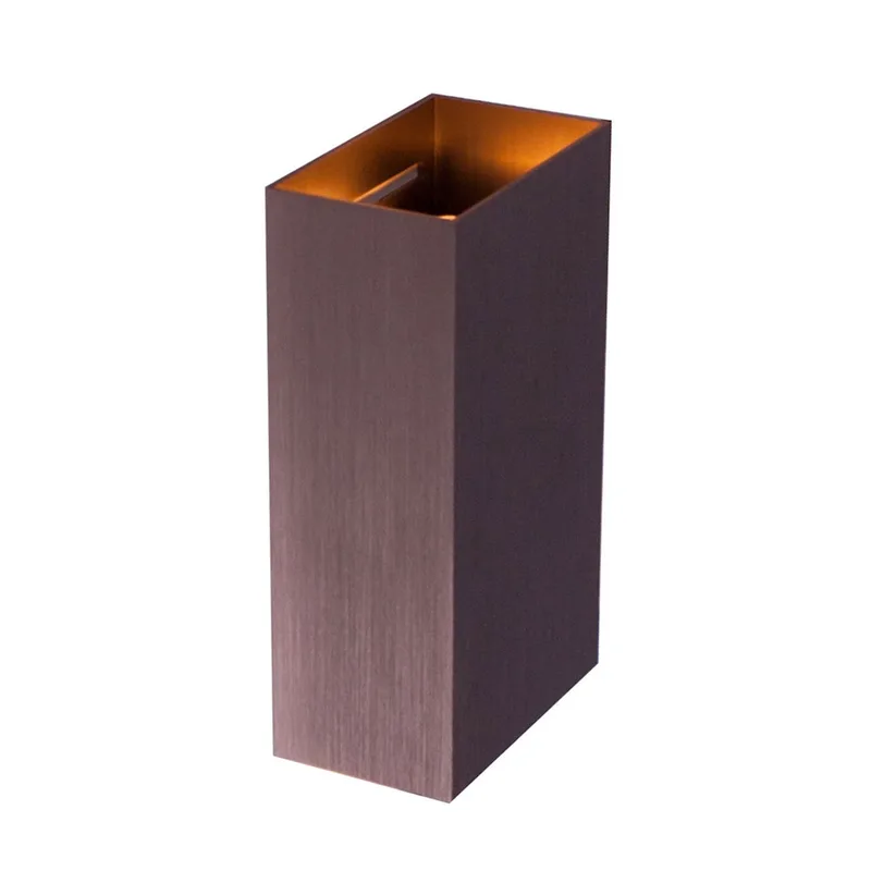 Wandlamp | Eros | 2 lichts | GU10 | brons bruin | aluminium metaal | moderne design sfeer de Highlight – photo produit 1 sur 3