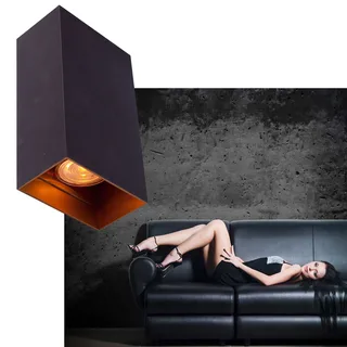 Wandlamp | Eros | 2 lichts | GU10 | goud zwart | aluminium metaal | moderne design sfeer verlichting de Highlight – photo produit 2 sur 3