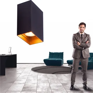 Wandlamp | Eros | GU10 | brons bruin | aluminium metaal | moderne design sfeer functionele von Highlight – Produktfoto 2 von 3