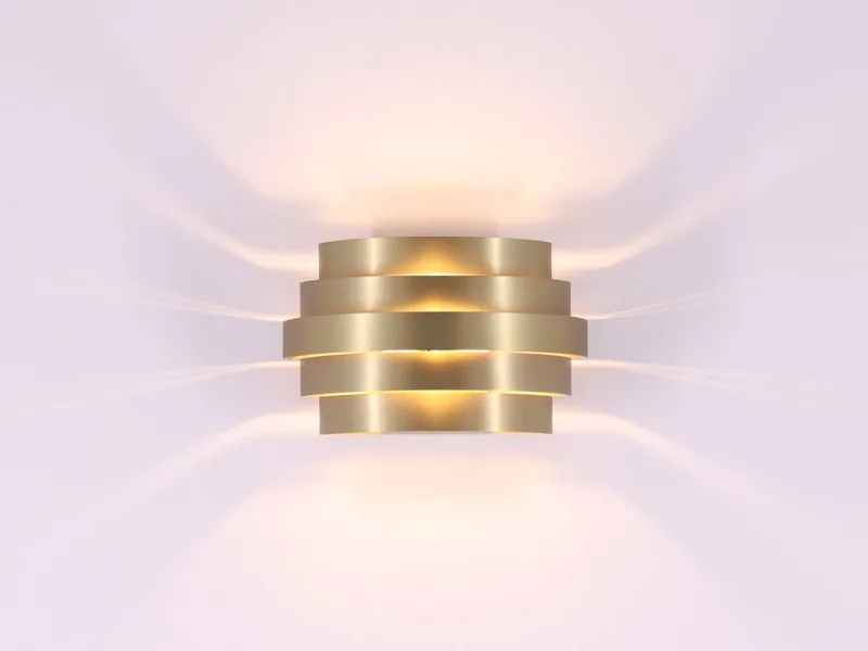 Wandlamp goud/messing 20 cm fra Highlight i Messing – produktbillede