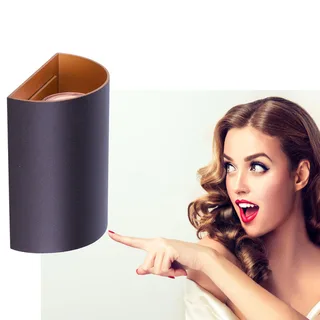 Wandlamp | Hera | GU10 | goud zwart | aluminium metaal | moderne design sfeer verlichting von Highlight – Produktfoto 2 von 3
