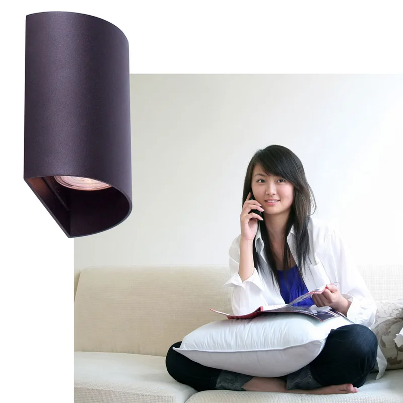 Wandlamp | Hera | GU10 | zwart | aluminium metaal | moderne design sfeer verlichting by Highlight – product photo 2 of 3