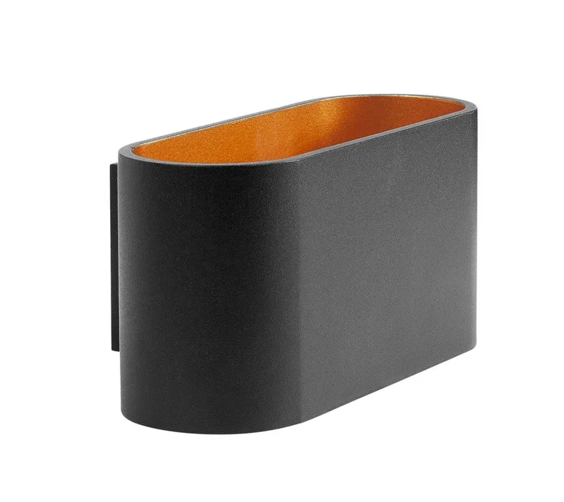 Wandlamp Oval zwart goud fra Highlight – produktbillede