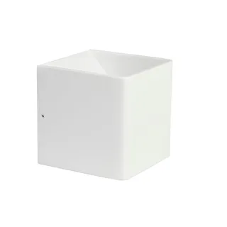Wandlamp Stretto kubus LED | 1 lichts | wit | aluminium / metaal | 10 x 10 x 10 cm | woonkamer lamp de Highlight – photo produit 1 sur 3