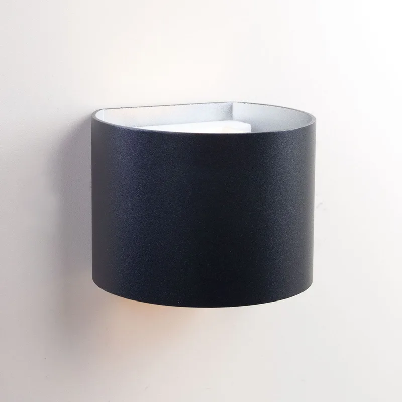 Wandlamp | Strijklicht wandlampen | G9 | zwart | aluminium metaal | moderne design accentverlichting de Highlight – photo produit 2 sur 3