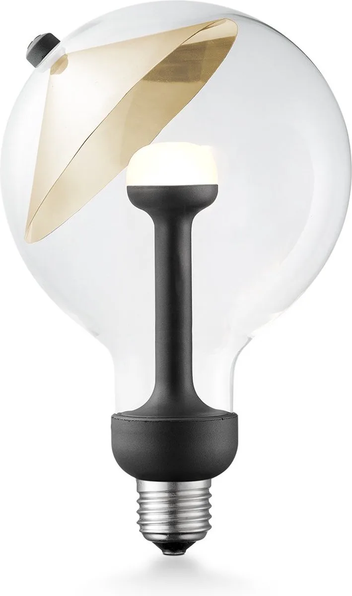 Design LED Lichtbron Move Me - Goud - 12/12/18.6cm - G120 Cone LED lamp - Met verstelbare diffuser - Dimbaar - 5W 400lm 2700K de Home Sweet Home – photo produit