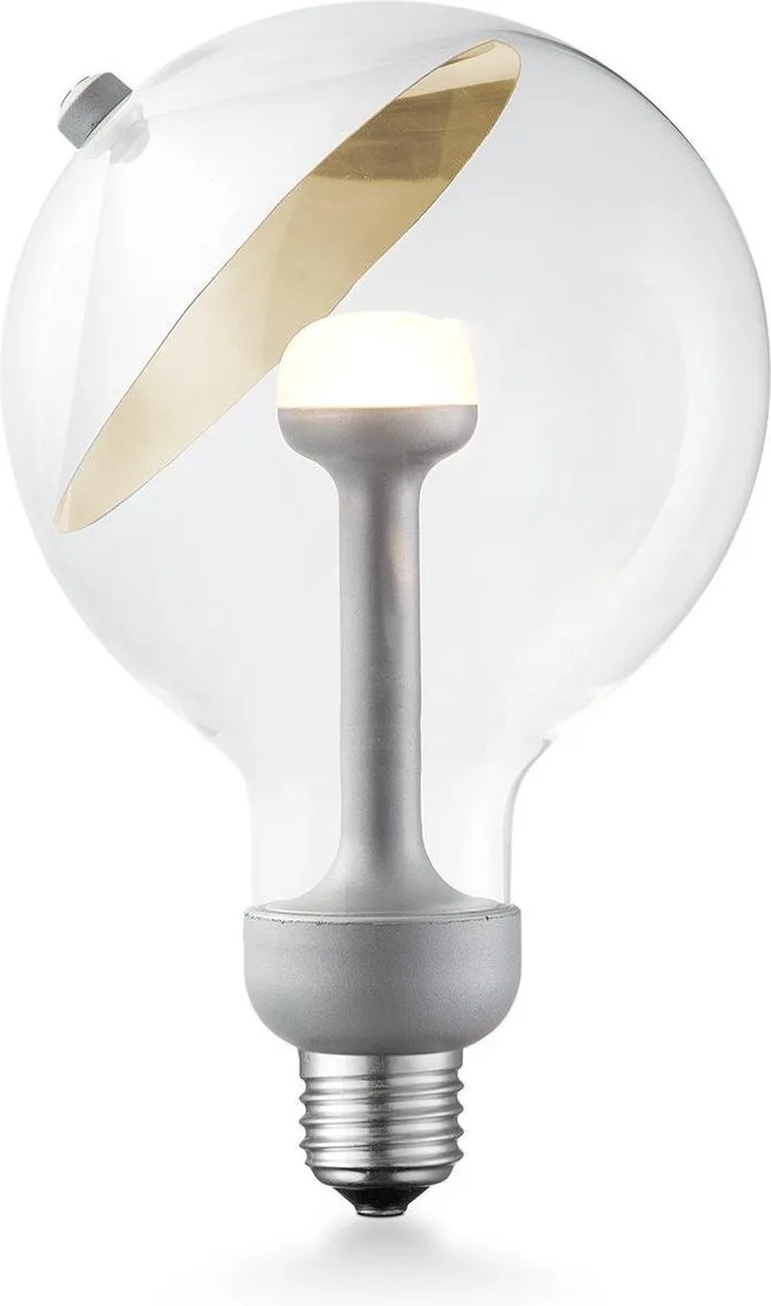 Design LED Lichtbron Move Me - Zilver - 12/12/18.6cm - G120 Cone LED lamp - Met verstelbare diffuser - Dimbaar - 5W 400lm 2700K by Home Sweet Home – product photo