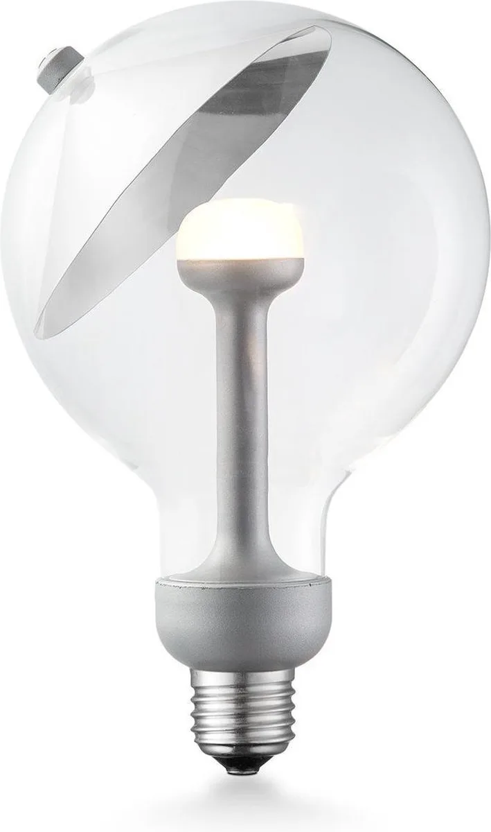 Design LED Lichtbron Move Me - Zilver - 12/12/18.6cm - G120 Cone LED lamp - Met verstelbare diffuser - Dimbaar - 5W 400lm 2700K by Home Sweet Home – product photo