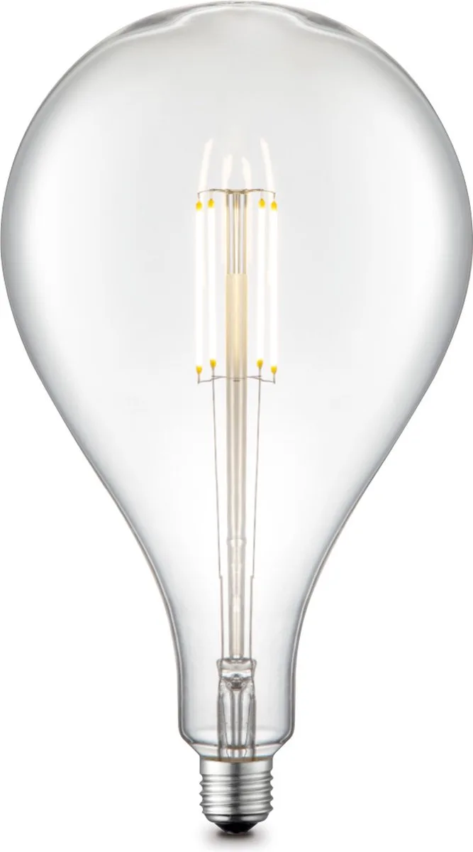 Edison Vintage E27 LED filament lichtbron Carbon - Helder - 16/16/29cm - G160 Ovaal - Retro LED lamp - Dimbaar - 4W 440lm 3000K de Home Sweet Home – photo produit
