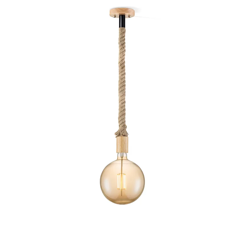 hanglamp Leonardo Globe g180 fra Home Sweet Home i Amber – produktbillede