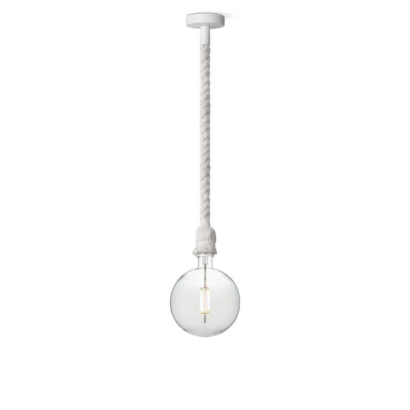 hanglamp Leonardo Globe g180 - helder de Home Sweet Home en Blanc – photo produit