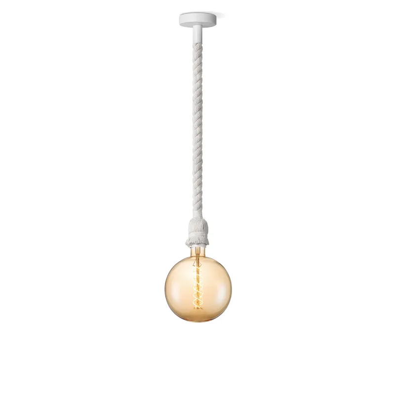 hanglamp Leonardo wit Spiral g180 van Home Sweet Home in Amber – productfoto