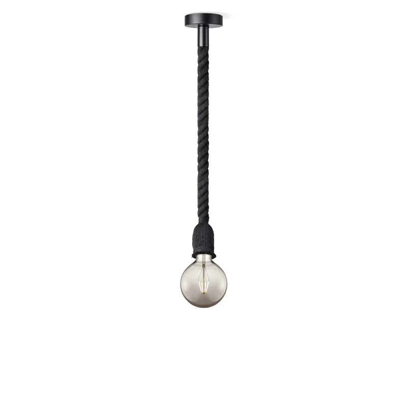 hanglamp Leonardo zwart Globe g125 fra Home Sweet Home i Smoke – produktbillede