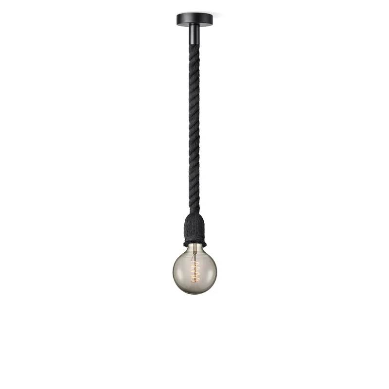 hanglamp Leonardo zwart Spiral g125 fra Home Sweet Home i Smoke – produktbillede