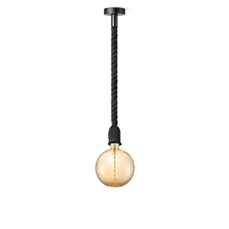 hanglamp Leonardo zwart Spiral g180 by Home Sweet Home in Amber – product photo
