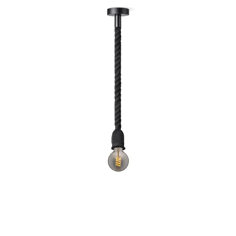 hanglamp Leonardo zwart Spiral g95 fra Home Sweet Home i Smoke – produktbillede