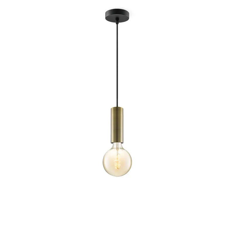 hanglamp Saga brons Spiral g125 von Home Sweet Home in Amber – Produktfoto