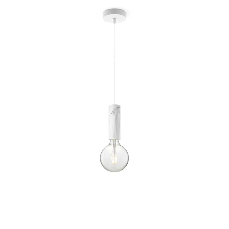 hanglamp Saga marmer Globe g125 de Home Sweet Home en Helder – photo produit
