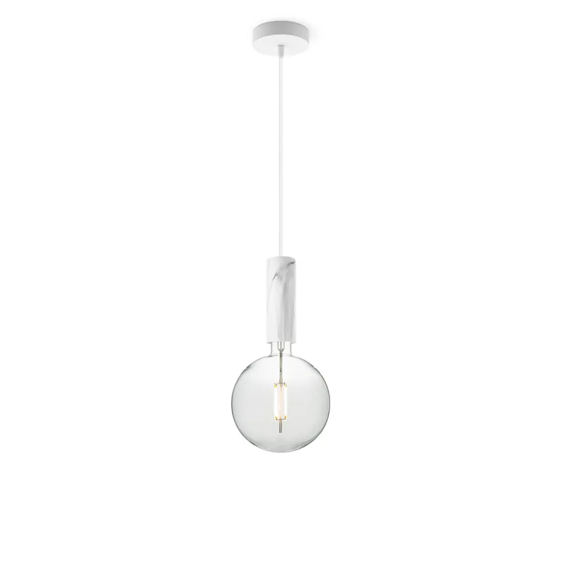 hanglamp Saga marmer Globe g180 von Home Sweet Home in Helder – Produktfoto