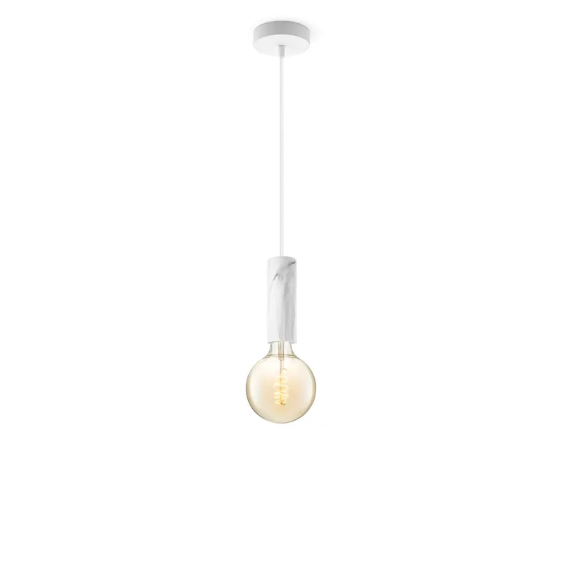 hanglamp Saga marmer Spiral g125 by Home Sweet Home in Amber – product photo