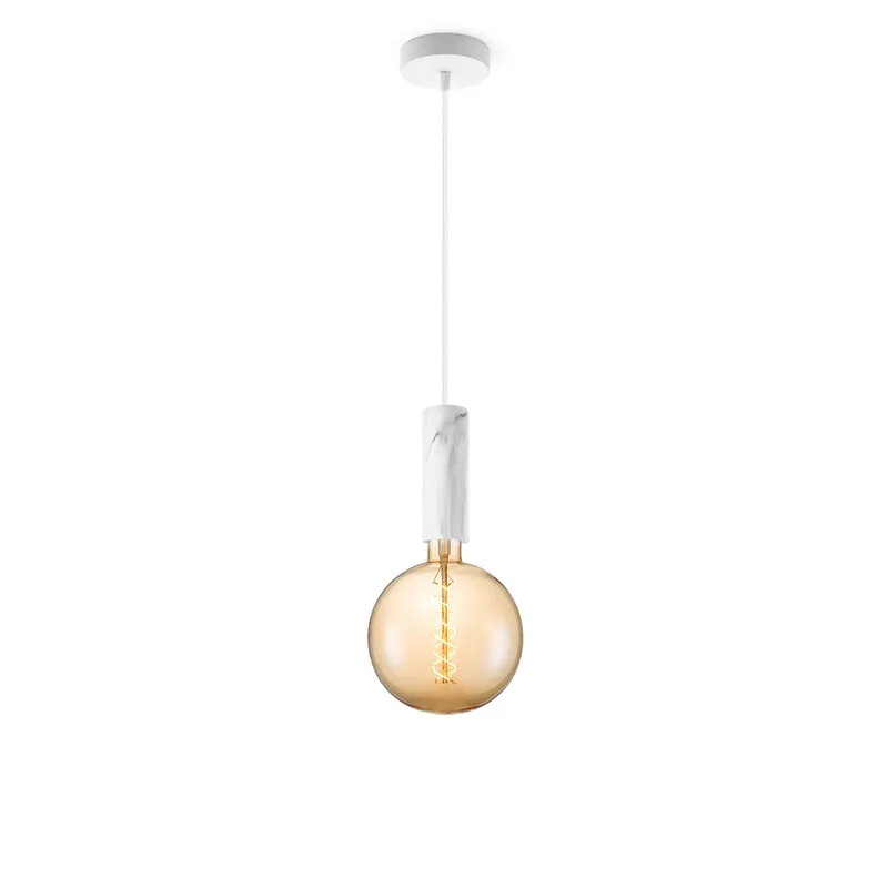 hanglamp Saga marmer Spiral g180 by Home Sweet Home in Amber – product photo