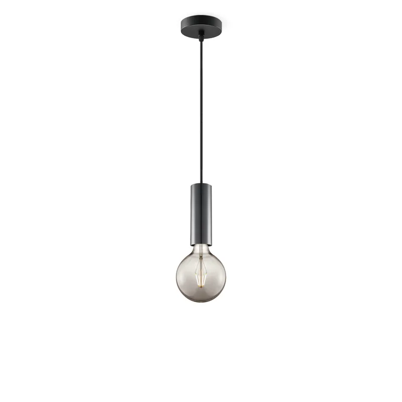 hanglamp Saga zwart Globe g125 de Home Sweet Home en Smoke – photo produit