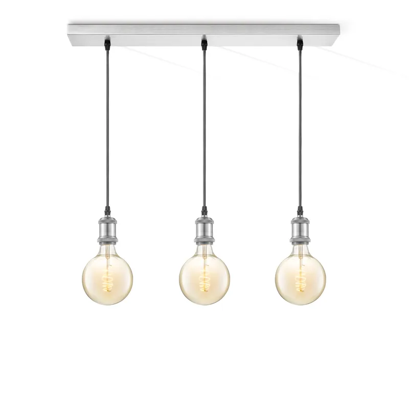 hanglamp Vintage 3L Beam Spiral g125 van Home Sweet Home in Amber – productfoto