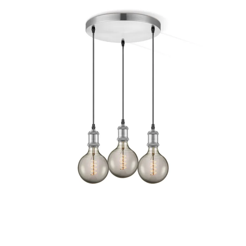 hanglamp Vintage 3l Spiral g125 de Home Sweet Home en Smoke – photo produit