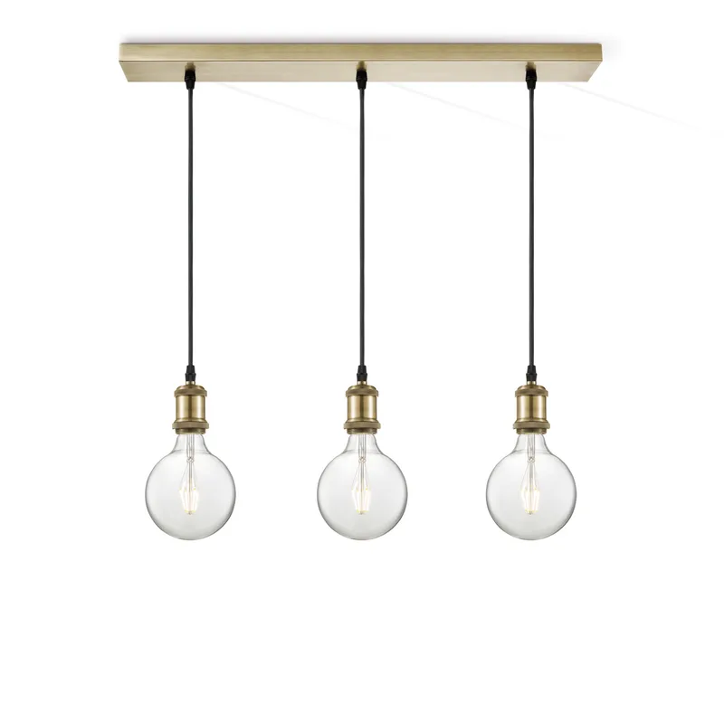 hanglamp Vintage brons 3L Beam Globe g125 van Home Sweet Home in Helder – productfoto