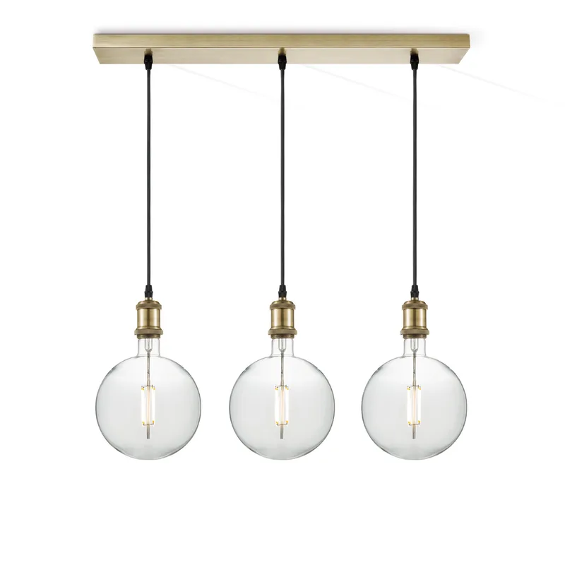 hanglamp Vintage brons 3L Beam Globe g180 van Home Sweet Home in Helder – productfoto