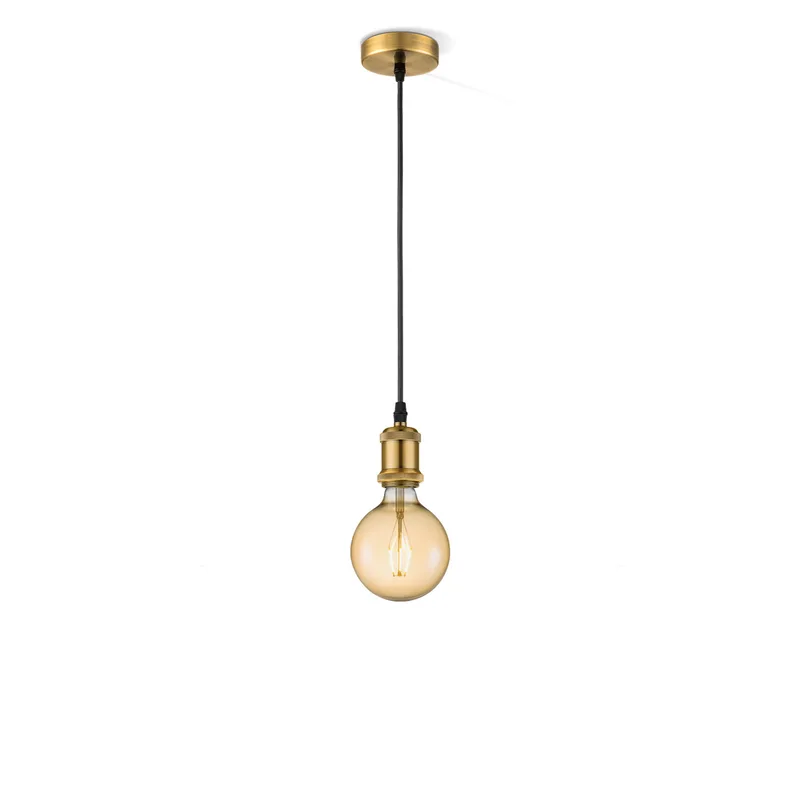 hanglamp Vintage Globe g125 - Brons de Home Sweet Home en Amber – photo produit