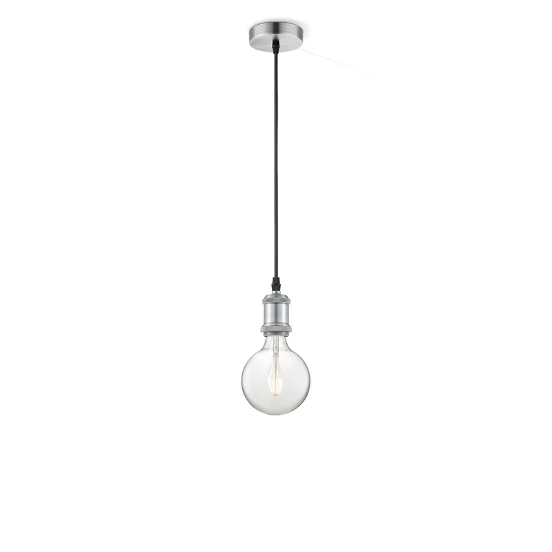 hanglamp Vintage Globe g125 - Mat staal van Home Sweet Home in Helder – productfoto