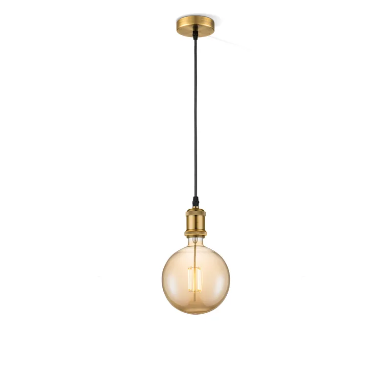 hanglamp Vintage Globe g180 - Brons van Home Sweet Home in Amber – productfoto
