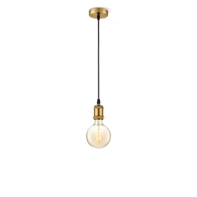 hanglamp Vintage Spiral g125 - Brons van Home Sweet Home in Amber – productfoto