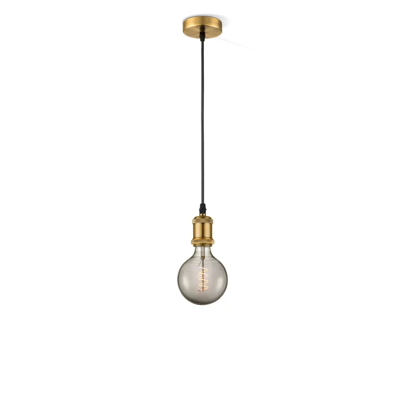 hanglamp Vintage Spiral g125 - Brons de Home Sweet Home en Smoke – photo produit