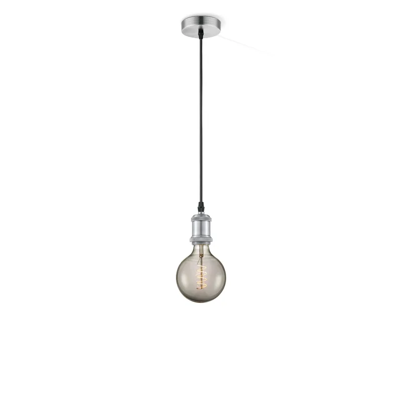hanglamp Vintage Spiral g125 - Mat staal de Home Sweet Home en Smoke – photo produit