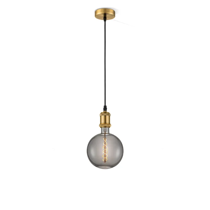 hanglamp Vintage Spiral g180 - Brons de Home Sweet Home en Smoke – photo produit