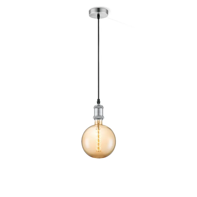 hanglamp Vintage Spiral g180 - Mat staal by Home Sweet Home in Amber – product photo