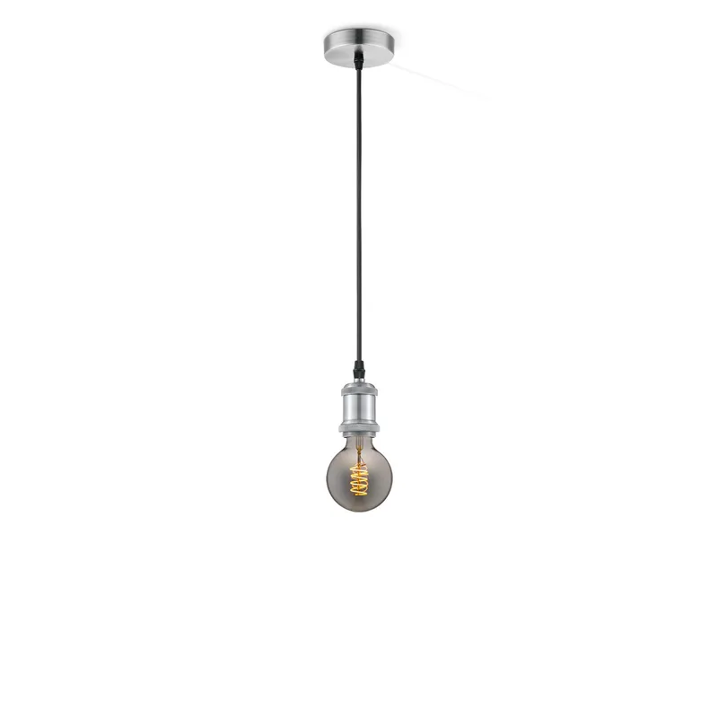 hanglamp Vintage Spiral g95 - Mat staal de Home Sweet Home en Smoke – photo produit