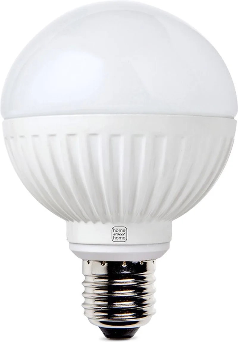 Moderne LED Lichtbron Wit - 7.5/7.5/11cm - G80 dimbaar LED licht - 9W 650lm 2700K - warm wit licht- geschikt voor E27 fitting från Home Sweet Home – produktbild