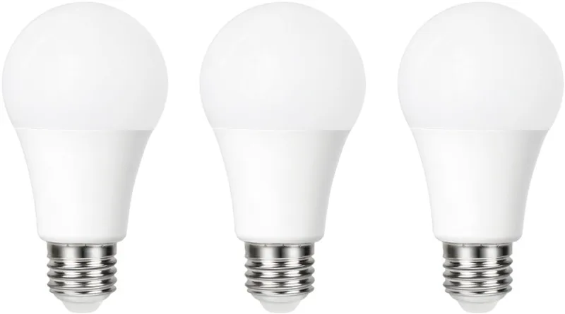 3 Pack - E27 Day/Night Auto Sensor LED Lamp, 5000K, 8W, 806 Lumen, non dimmable fra Integral LED – produktbillede