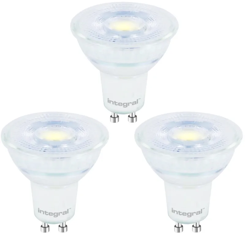 3 Pack - Integral GU10 LED Spot - 4.7W - 6500K Daglicht Wit - Non Dimmable von Integral LED – Produktfoto