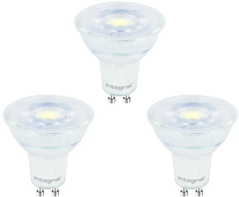 3 Pack - Integral GU10 LED Spot - 5,6W - 4000K Neutraal wit - Dimmable de Integral LED – photo produit