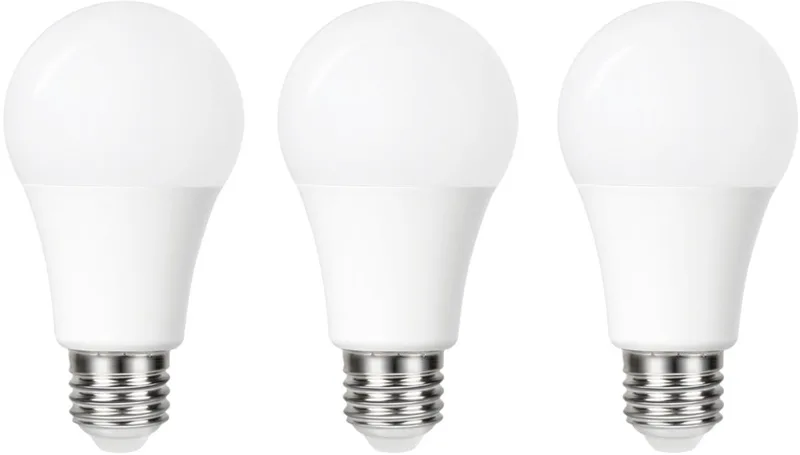3-Pack Schemersensor - Standaard bol - E27 - 4.8W - Extra Warm Wit - 2700K von Integral LED – Produktfoto