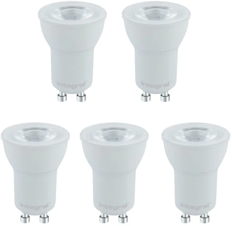 5 Pack - 35mm GU10 Led Spot 2.8W - 270 Lumen - 4000K Koel Wit fra Integral LED – produktbillede