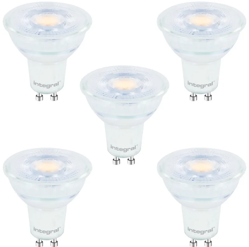 5 Pack - Integral GU10 LED Spot - 3,6W - 2700K Warm wit - Dimbaar by Integral LED – product photo