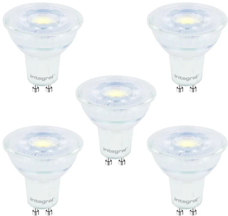 5 Pack - Integral GU10 LED Spot - 3,6W - 4000K Neutraal wit - Dimmable von Integral LED – Produktfoto