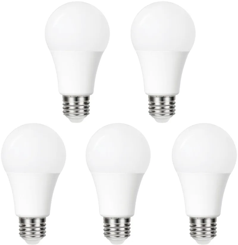 5-Pack Schemersensor - Standaard bol - E27 - 4.8W - Extra Warm Wit - 2700K de Integral LED – photo produit
