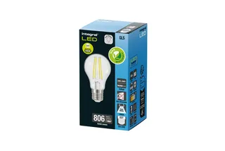 E27 LED filament lamp - 3,8 watt - 4000K - 806 lumen - Clear cover - Niet dimbaar - Energielabel A de Integral LED – photo produit 2 sur 2