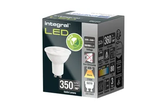 GU10 LED spot - 2,2 watt - 2700K extra warm wit - 350 lumen - Niet dimbaar - Energielabel B fra Integral LED – produktbillede 2 af 2